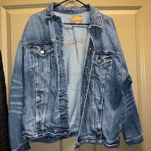 Oversized jean jacket